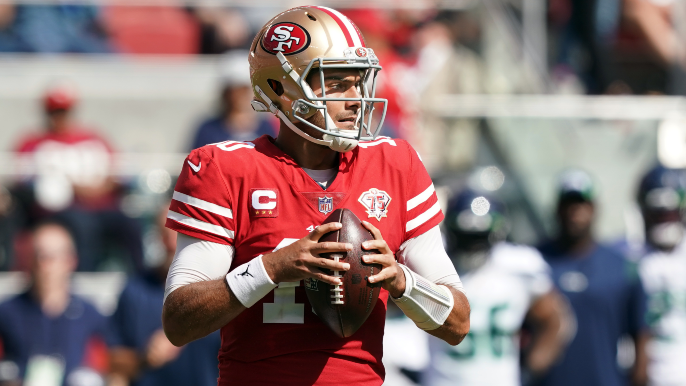 Jimmy Garoppolo returns to practice, Trey Lance does not – KNBR